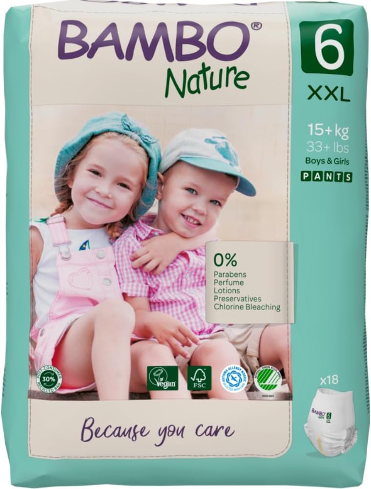 Couche bambo nature 16 kg + taille 6 – 40 unité