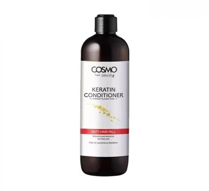 Après-shampooing à la Kératine Cosmo Hair Naturals, Anti-chute de Cheveux, sans Sulfates Ni Parabènes