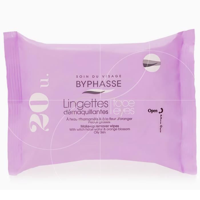 Lingettes Démaquillantes - Peaux Grasses - 20 Unités