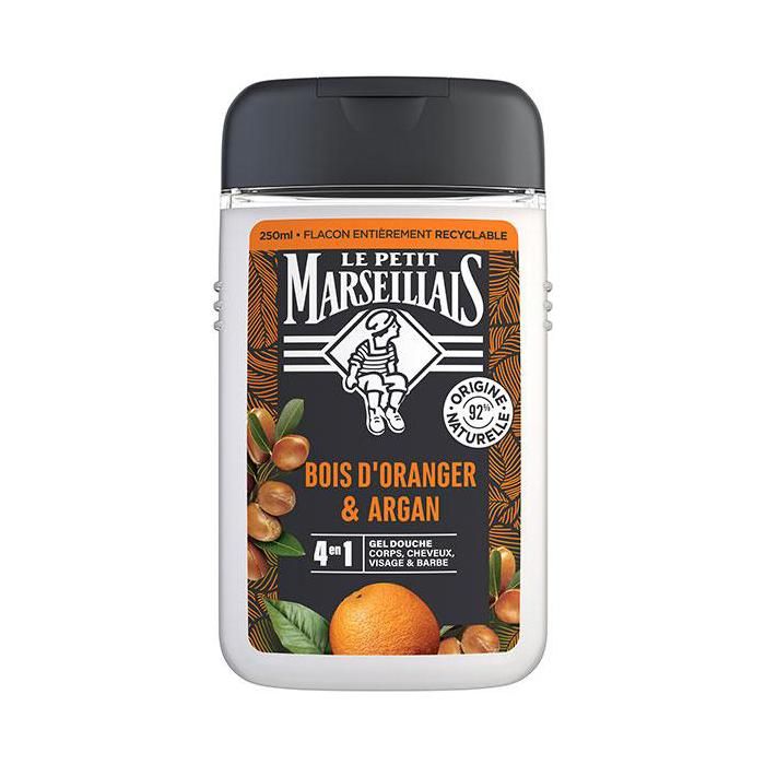 Gel Douche - le Petit Marseillais - Bois Doranger et Argan - 250 Ml - Ph Neutre - Hydratant