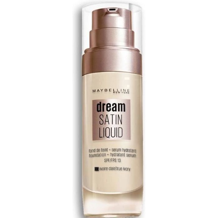 Fond de Teint Dream Satin Liquid 03 true Ivory de Gemey Maybelline