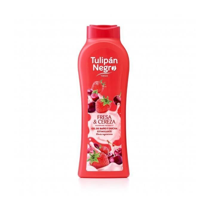 Gel Douche - Fraise et Cerise - 650 Ml - sans Parabène