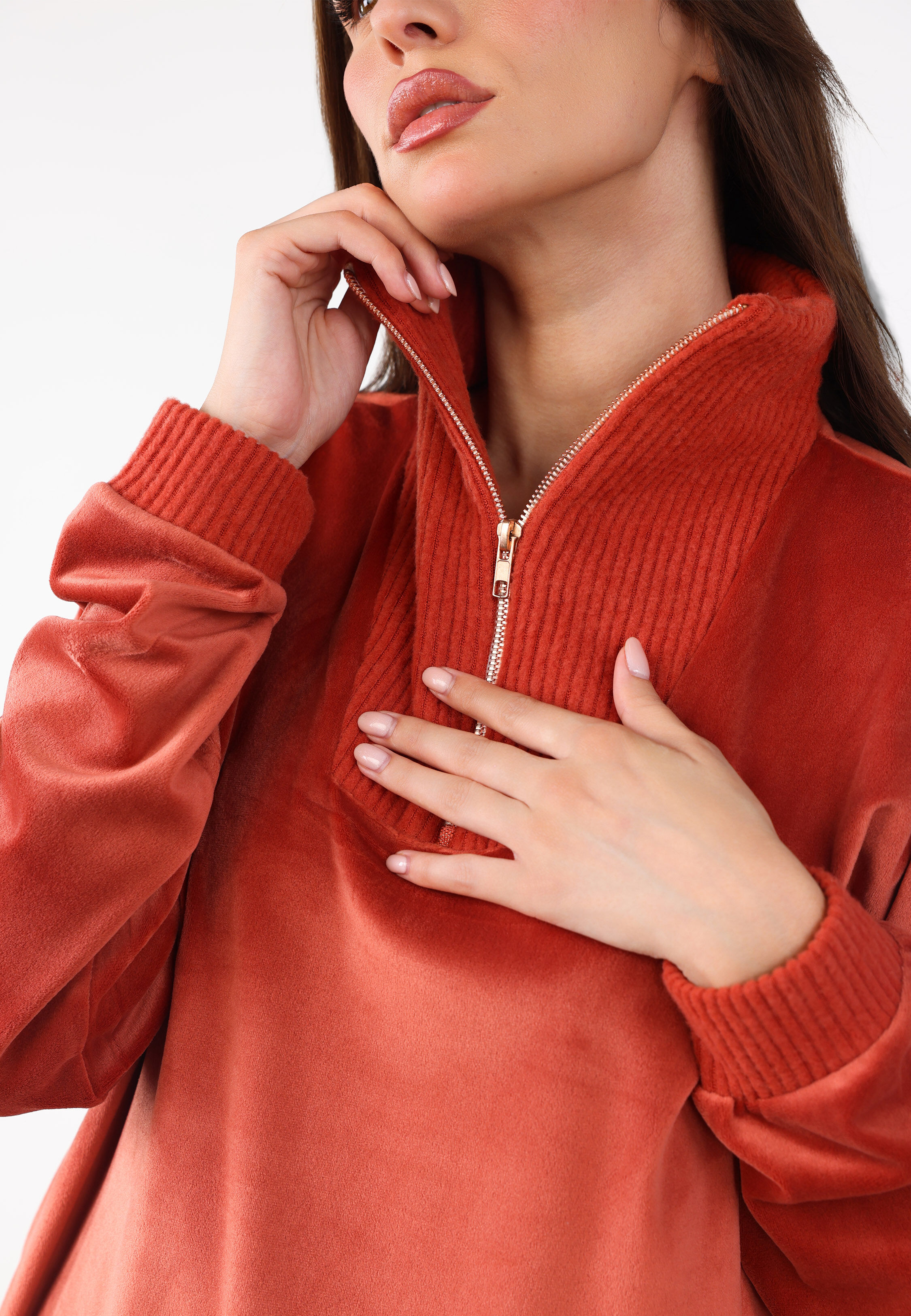 Pyjama Col Montant Zippé | Collection Velvet MLC thumbnail 4