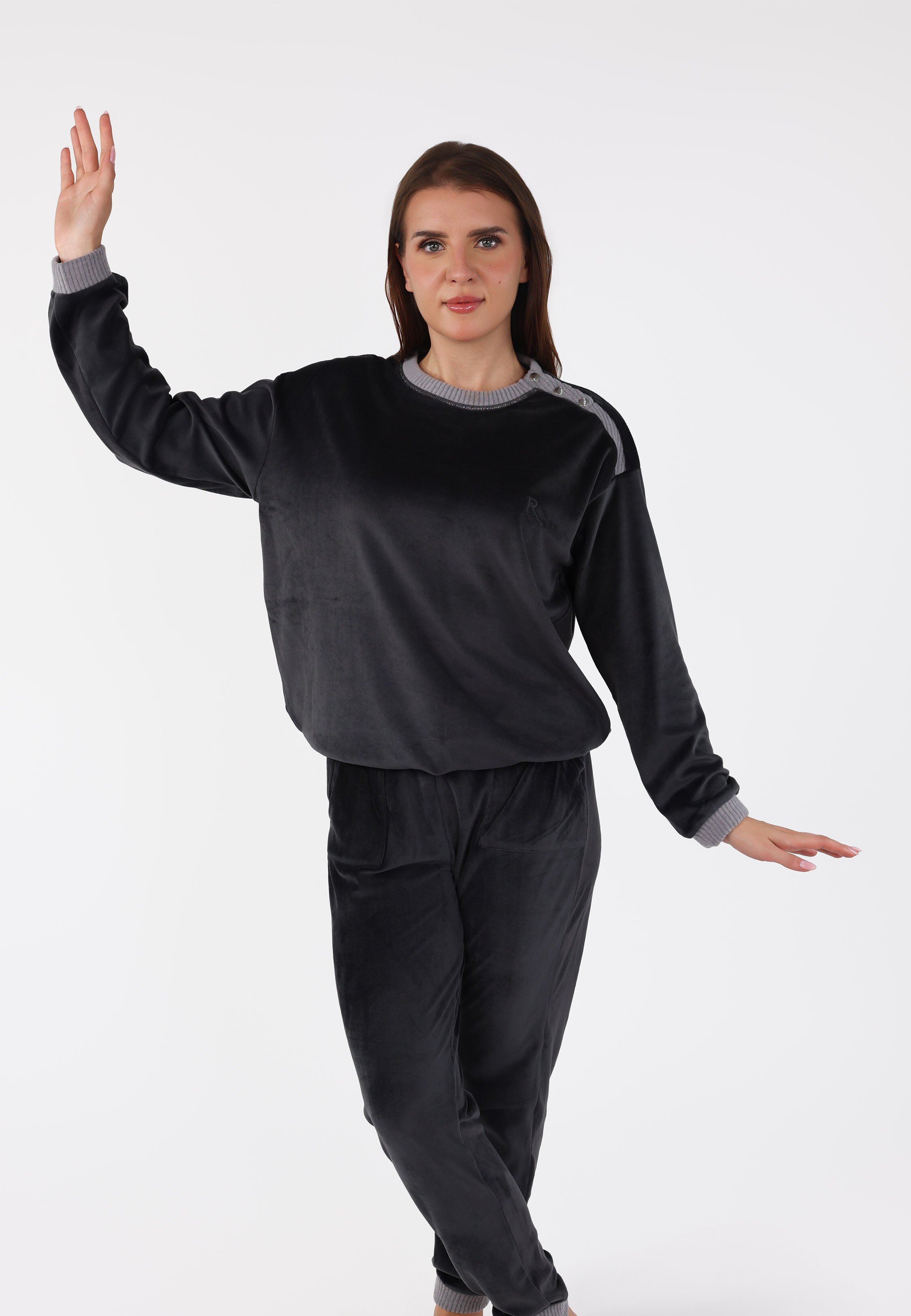 Ensemble Pyjama à Boutons Epaule | Collection Velvet MLC thumbnail 1