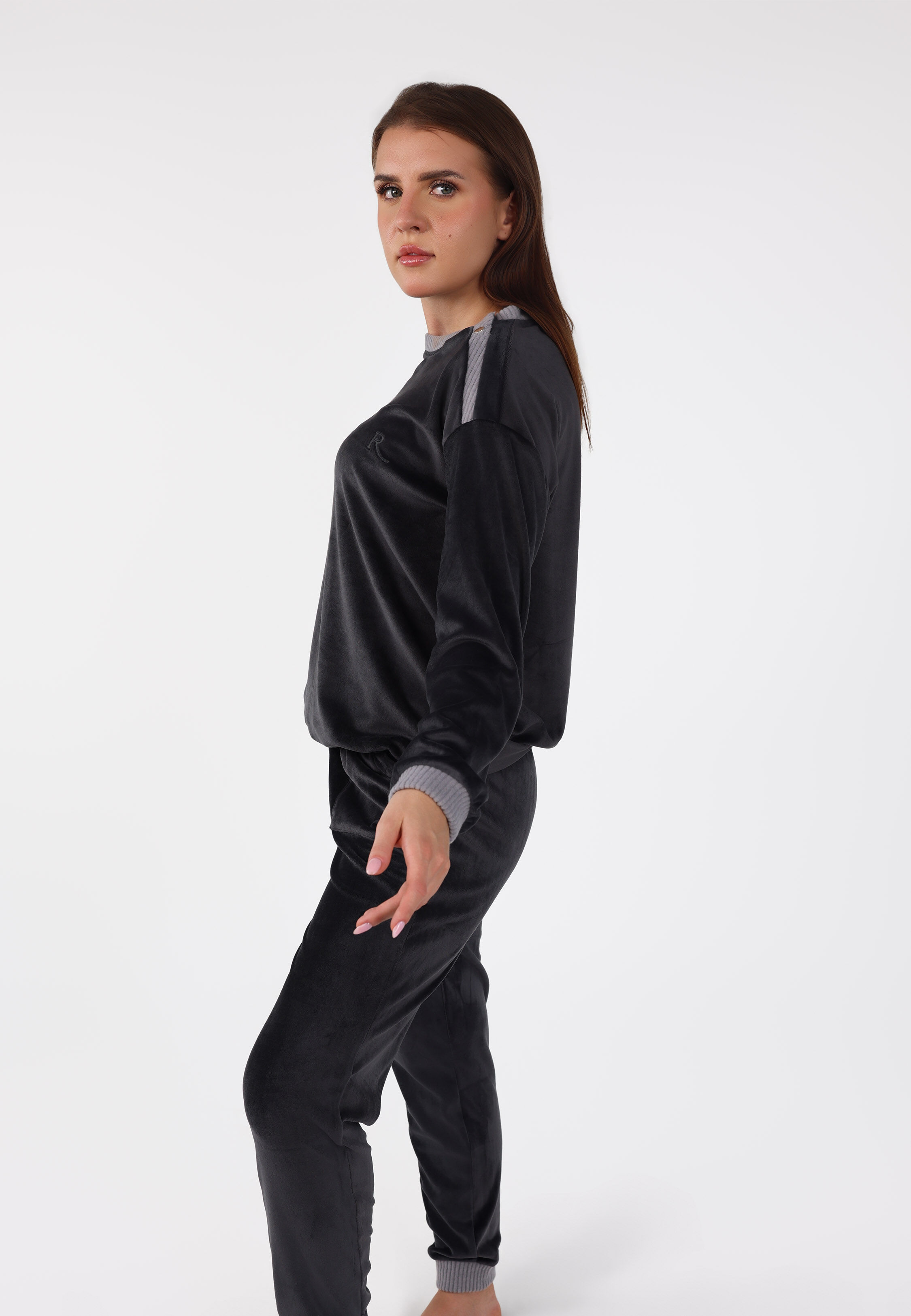 Ensemble Pyjama à Boutons Epaule | Collection Velvet MLC thumbnail 3