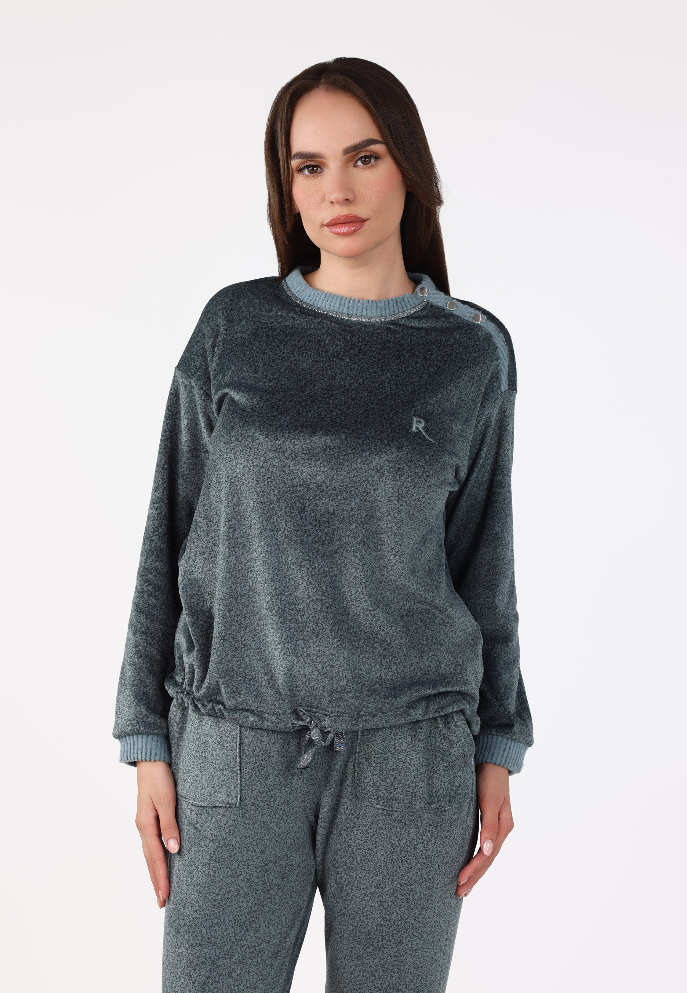 Ensemble Pyjama à Boutons Epaule | Collection Velvet MLC thumbnail 2