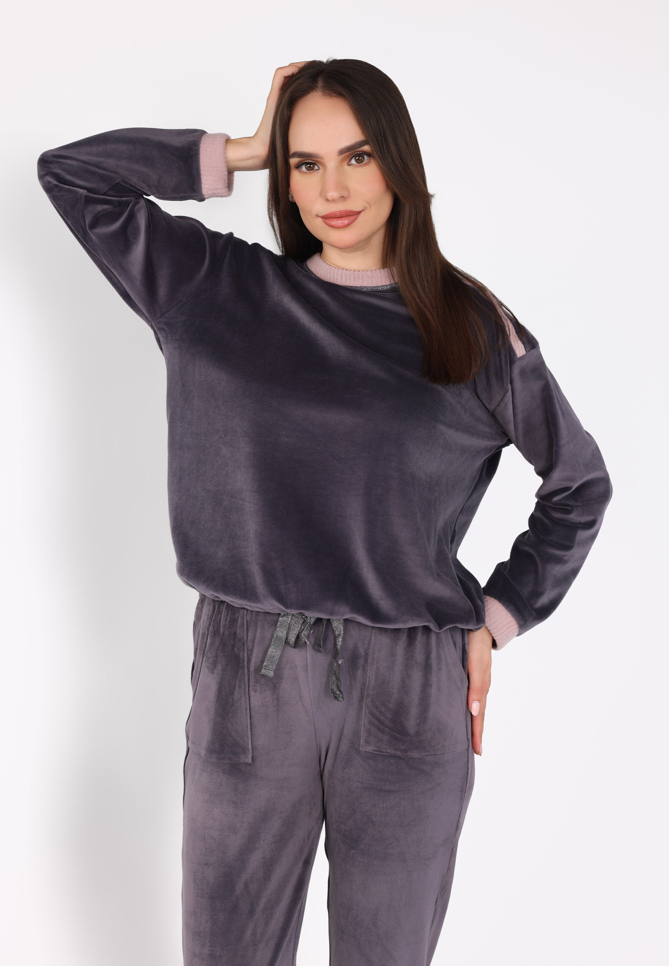 Ensemble Pyjama à Boutons Epaule | Collection Velvet MLC