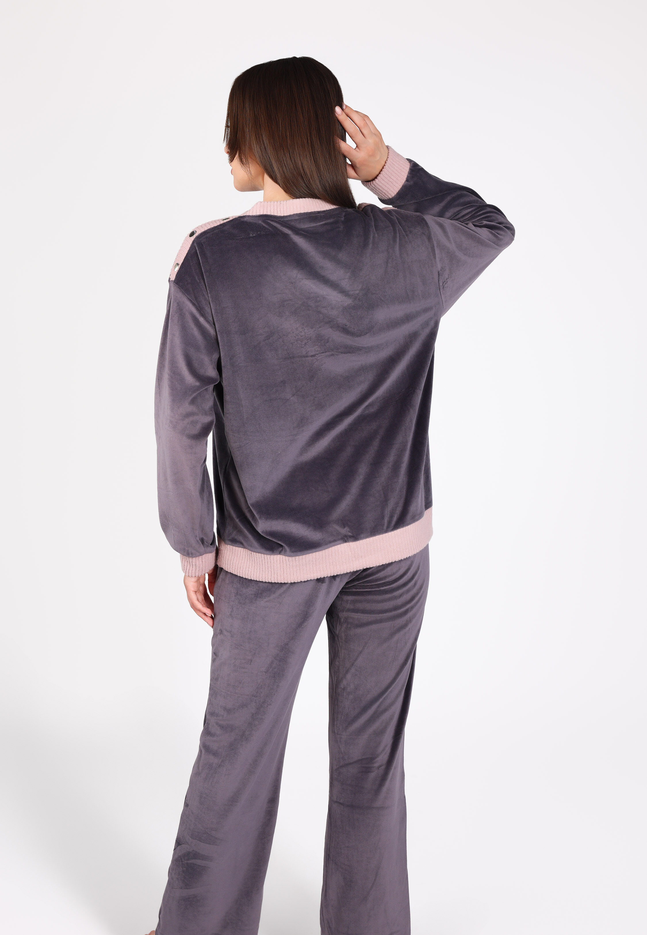Ensemble Pyjama Col V | Collection Velvet MLC thumbnail 4