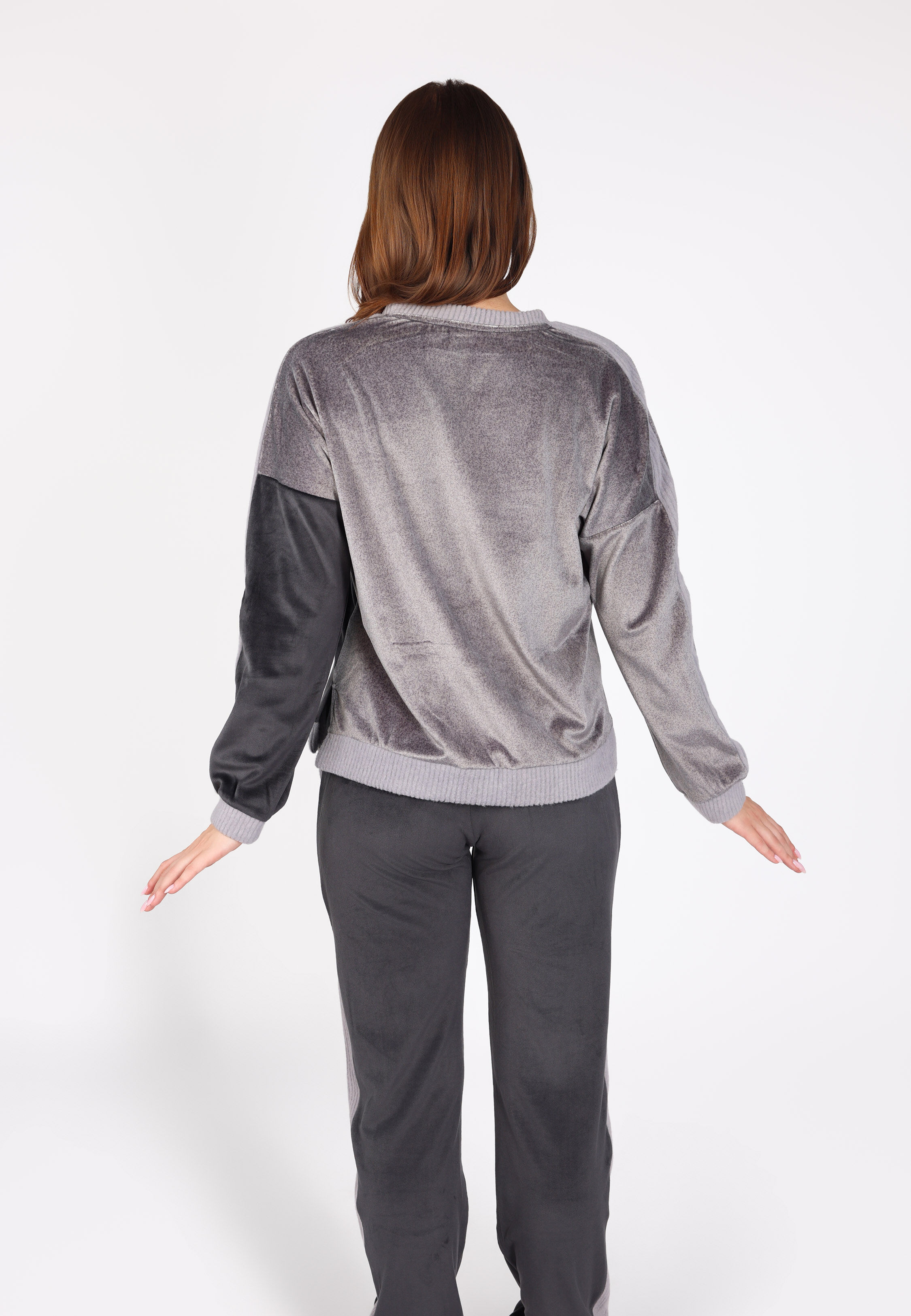 Pyjama Bicolore en Velours Doux | Collection Velvet MLC thumbnail 4