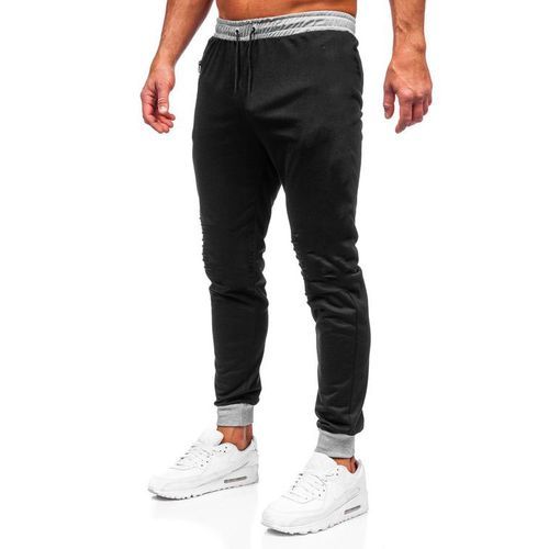 Pantalon Sportif pour Homme Noir et Gris Simple thumbnail 3