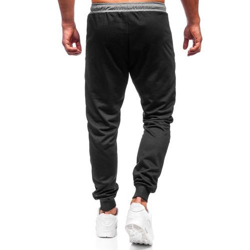 Pantalon Sportif pour Homme Noir et Gris Simple thumbnail 4
