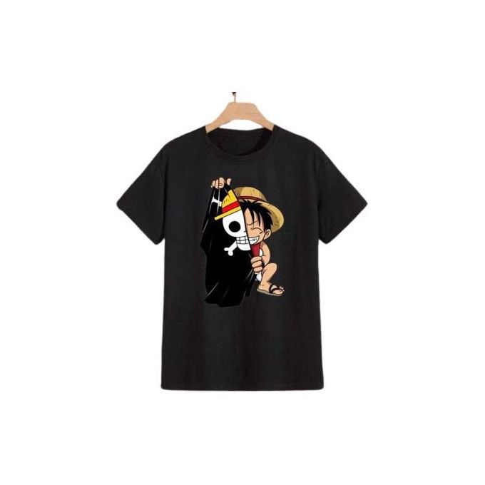 Ensemble 2 Pièces pour Homme Short et T-shirt Noir Anime