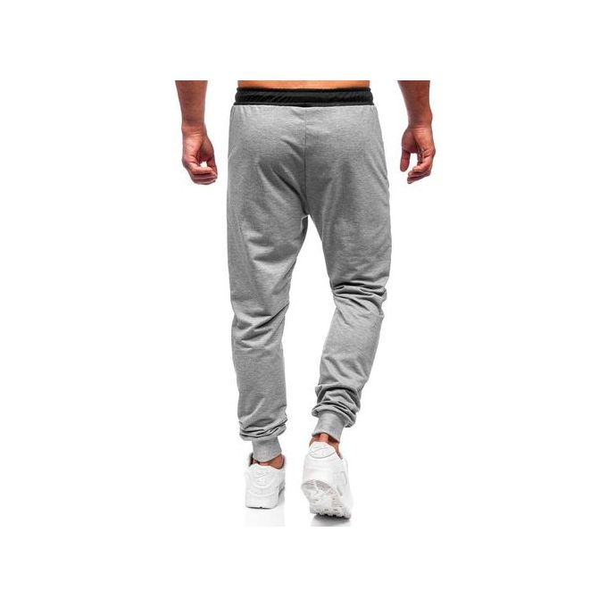 Pantalon Sportif pour Homme Gris et Noir Simple