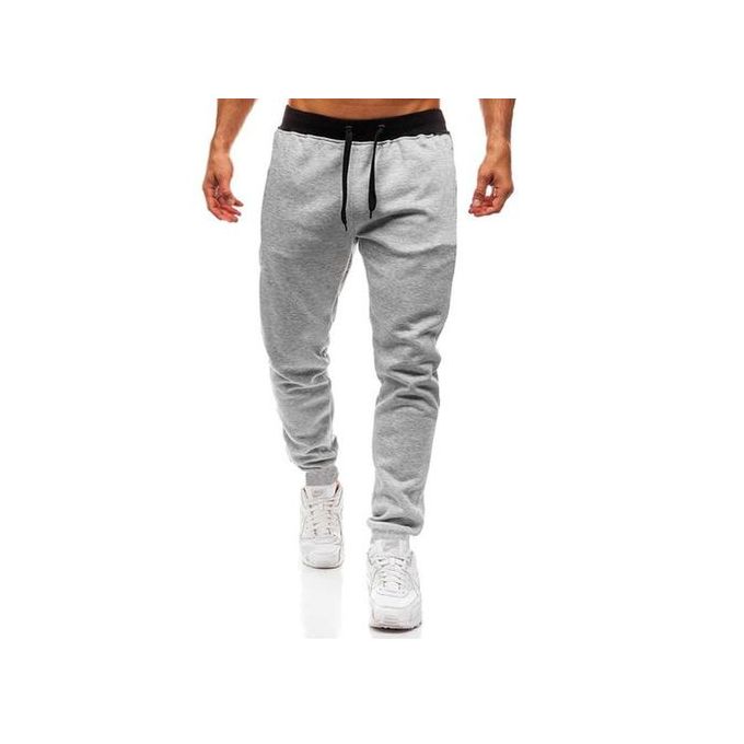 Pantalon Sportif pour Homme Gris et Noir Simple