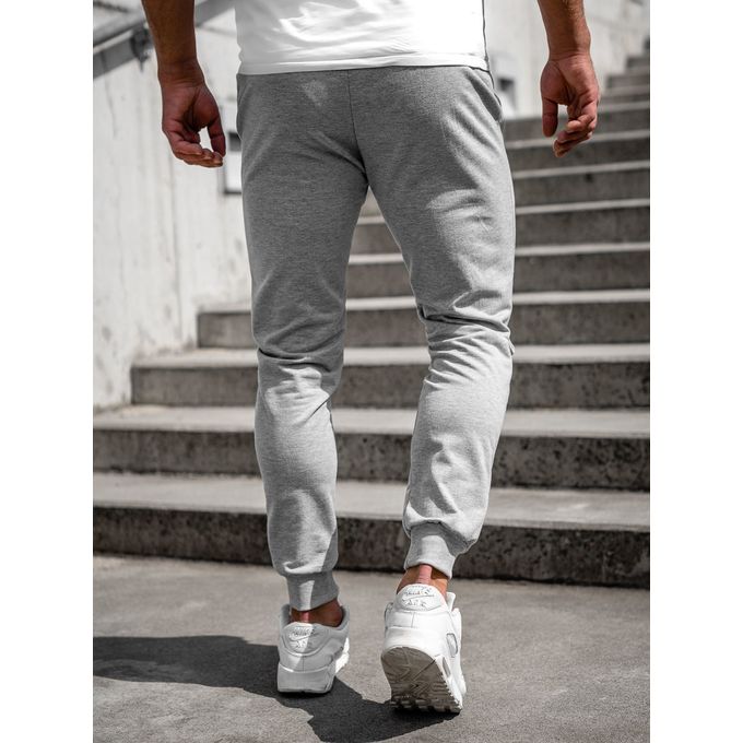 Pantalon Style Sport pour Homme Noir et Gris thumbnail 2