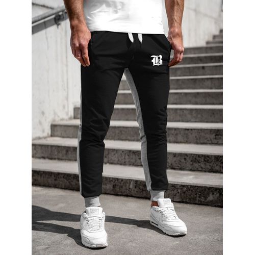 Pantalon Style Sport pour Homme Noir et Gris thumbnail 3