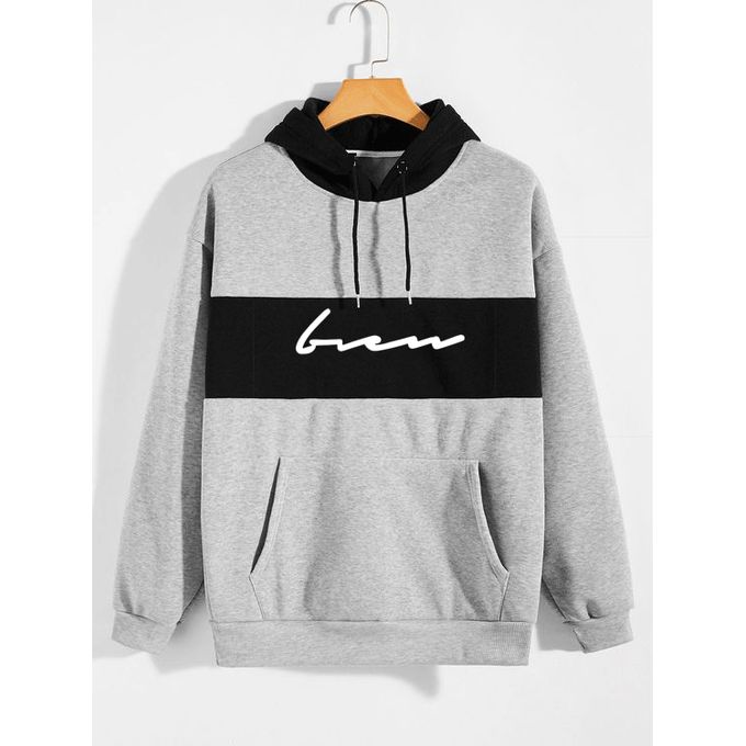 Gris et Noir à Poche Kangourou /mul