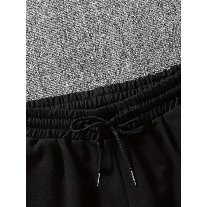 Ensemble T-shirt/short Noir Haute Qualité thumbnail 2