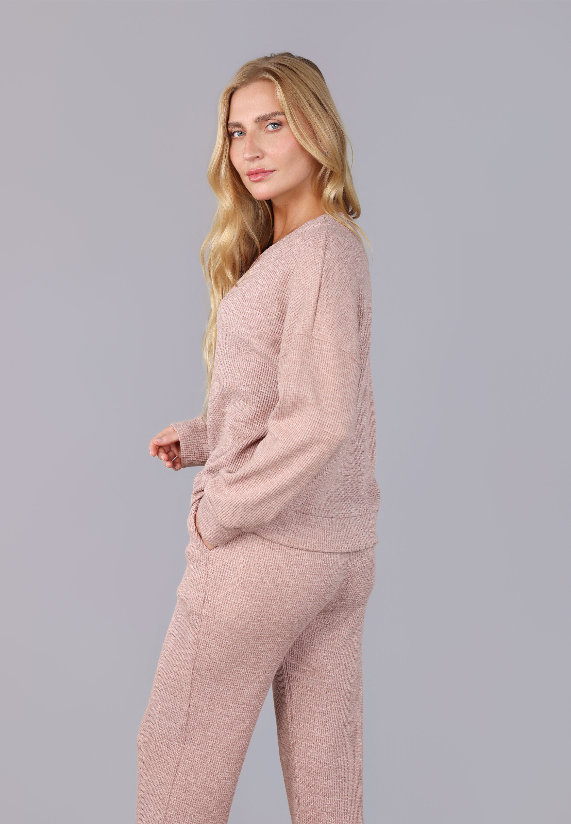 Ensemble Pyjama en Tissu Gaufré | Collection Waffle thumbnail 4