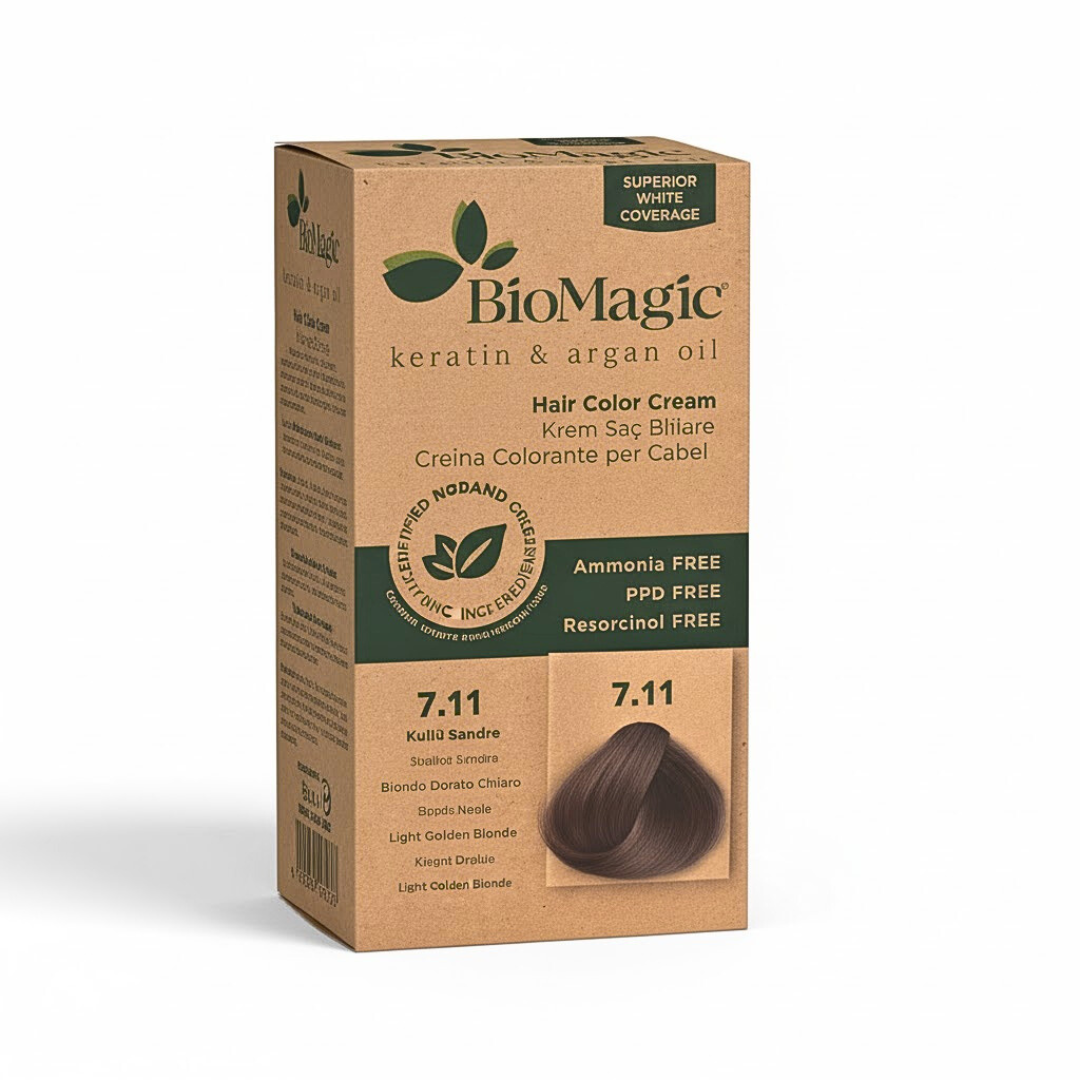 Hair Color Cream Kit 7/11 Intense Ash Blonde