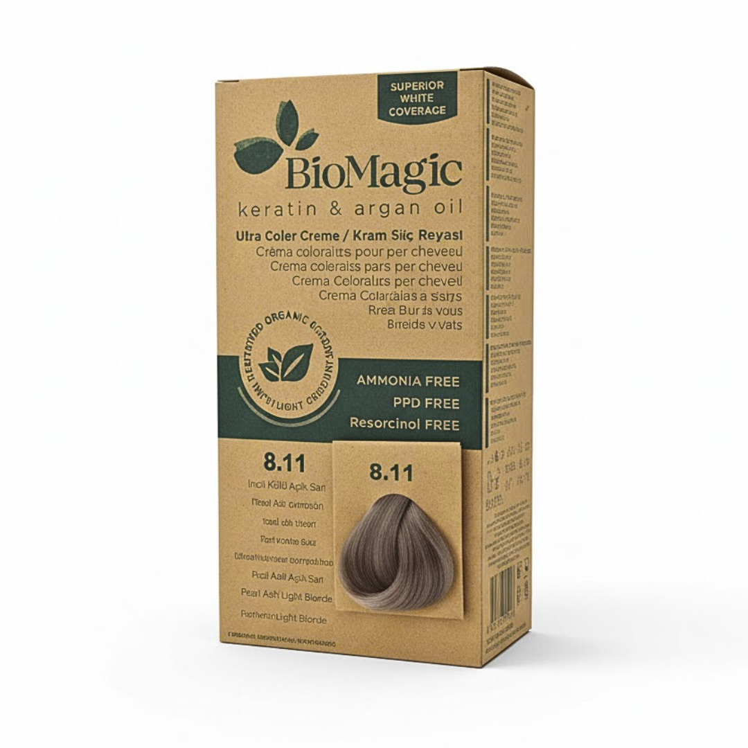 Hair Color Cream Kit 8/11 Intense Ash Light Blonde