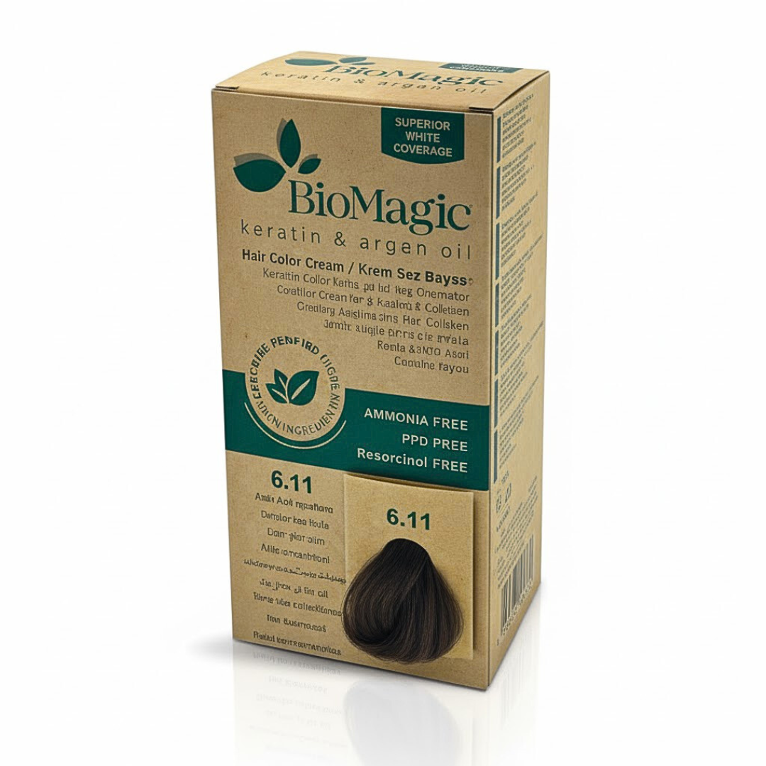 Hair Color Cream Kit 6/11 Intense Ash Dark Blonde