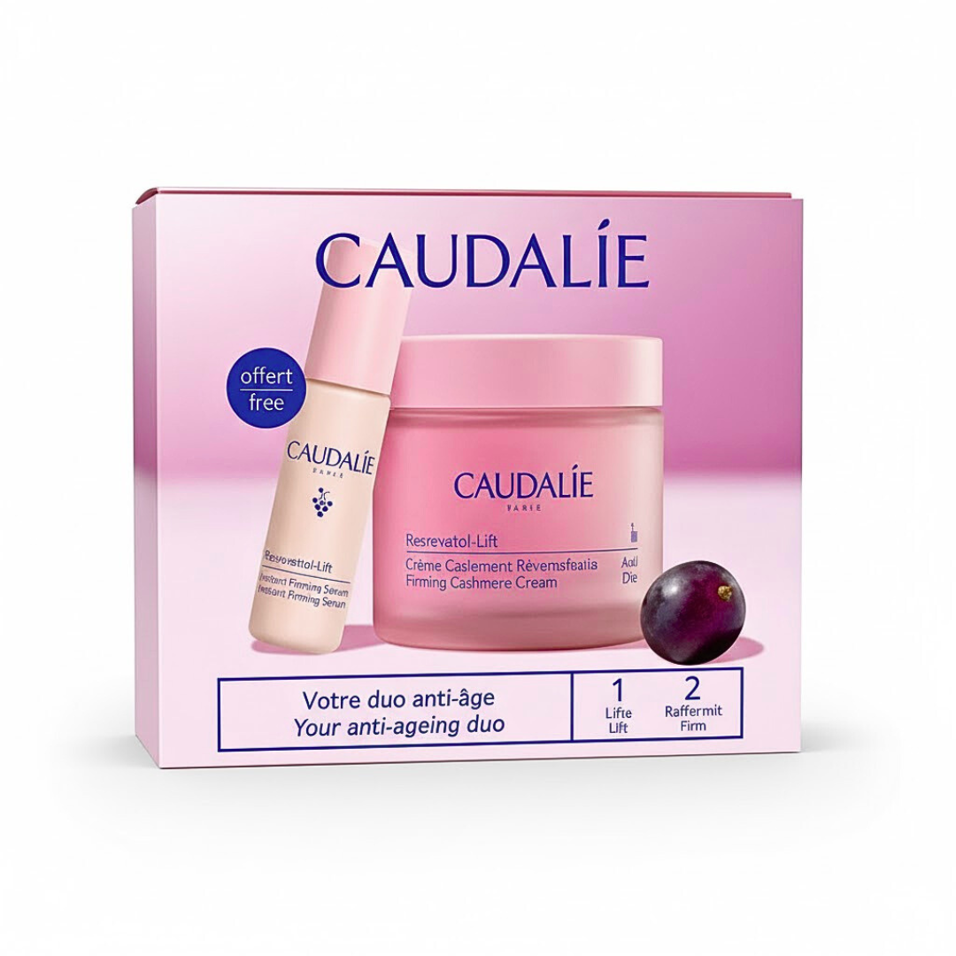Caudalie Resveratrol-lift Coffret Creme Cachemire+serum Liftant Fermete