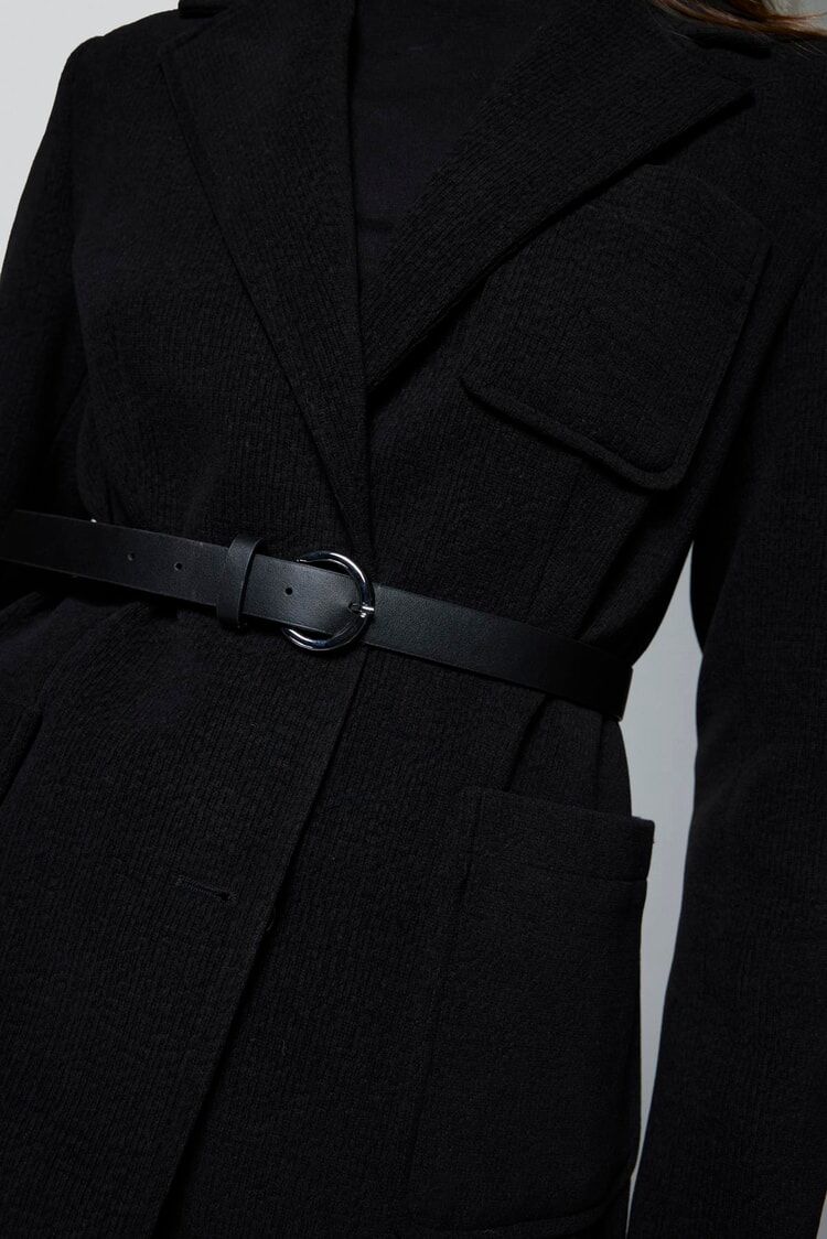 Veste À Double Boutonnage Ceinturée thumbnail 4