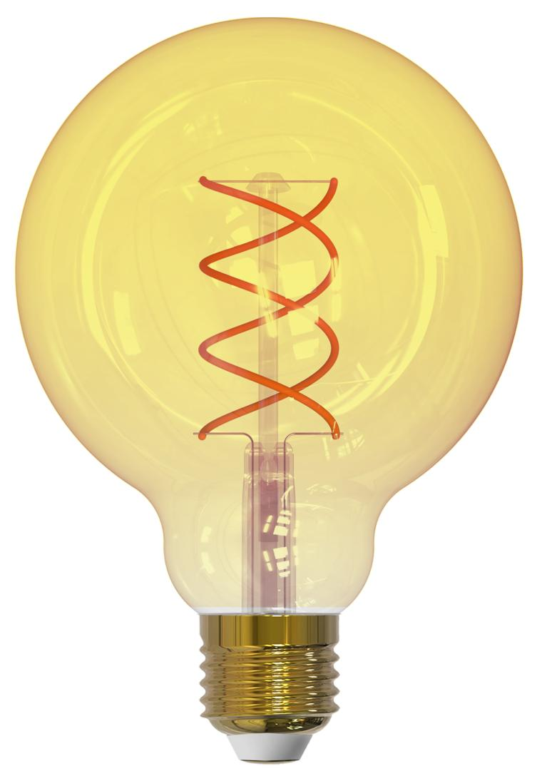 Pack 5 Ampoules LED G95 E27 4W Amber 2200K