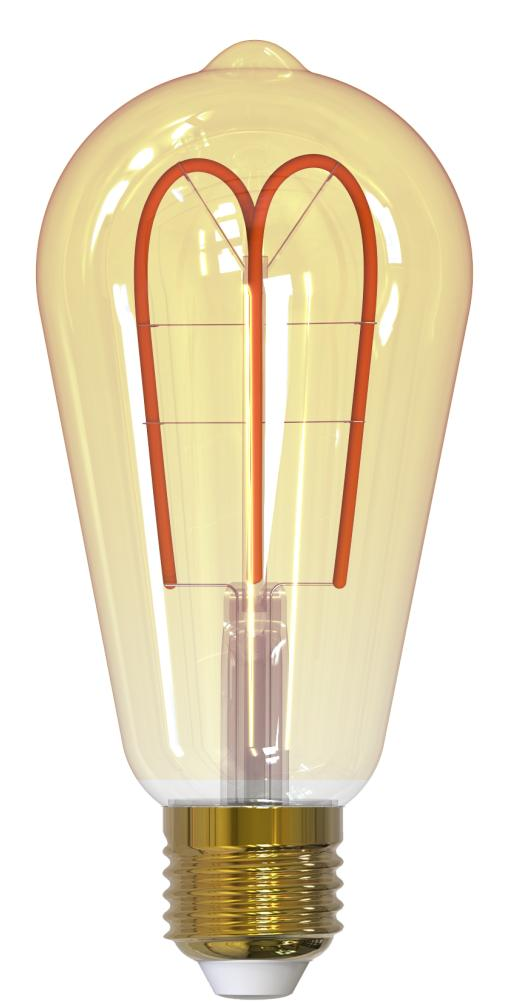 Pack de 10 Ampoule LED ST64 4-40w E27 -SF-LIC 265LM Amber 2200K