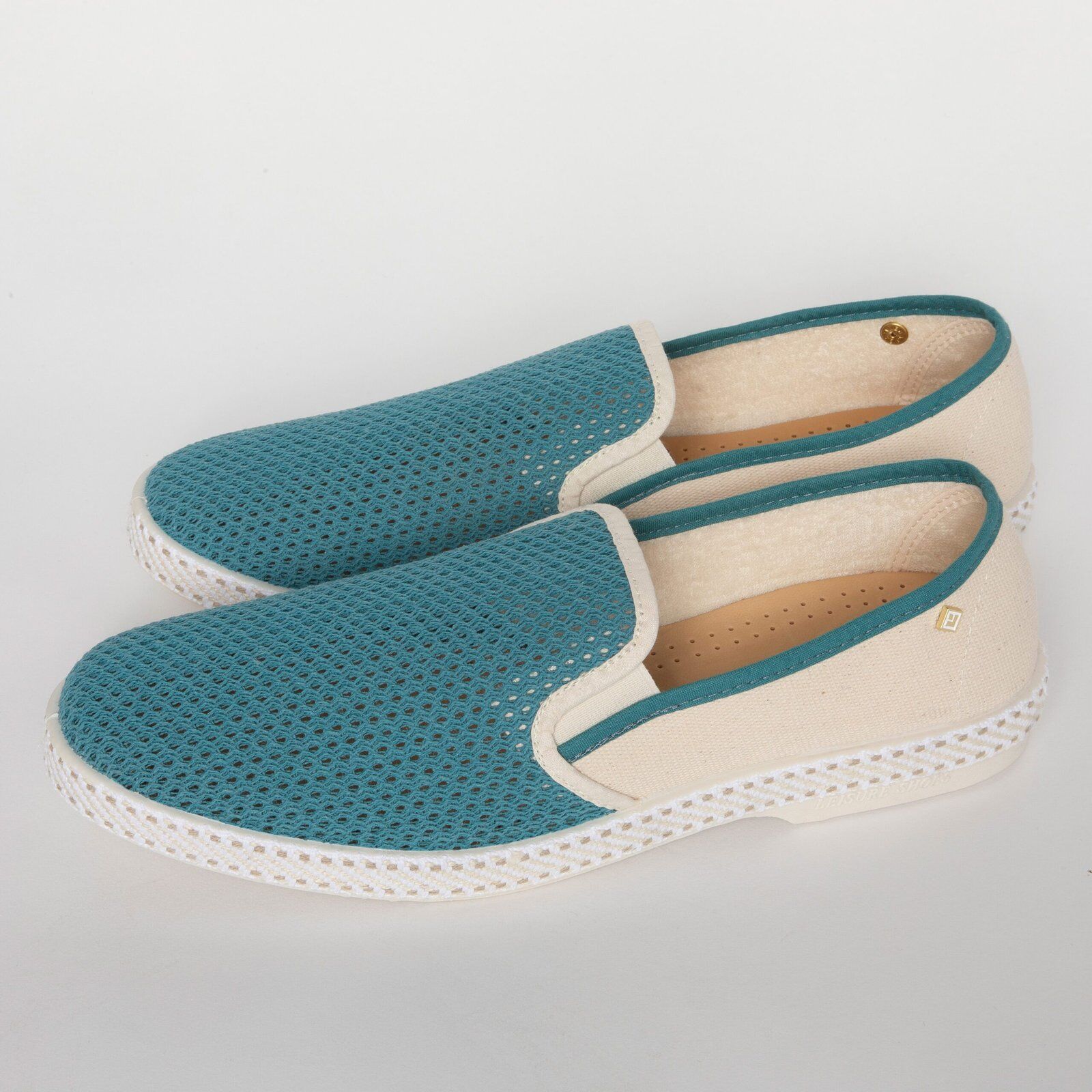 CHAUSSURES REVIERAS CLASSIC MATCH ECRU/AQUA thumbnail 2