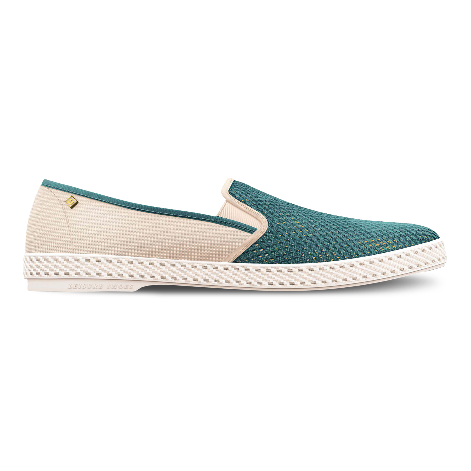 CHAUSSURES REVIERAS CLASSIC MATCH ECRU/AQUA