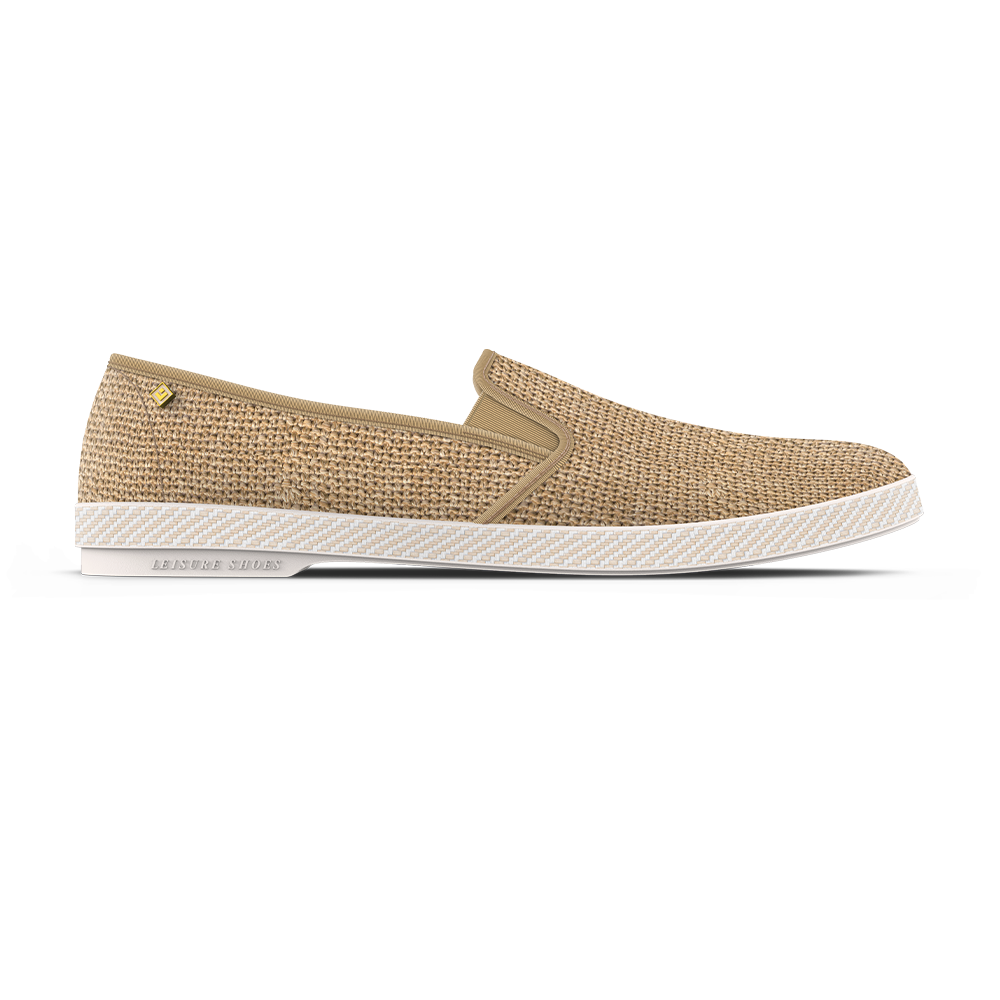 CHAUSSURES REVIERAS NUDUDE RAFFIA NUDUDE BEIGE