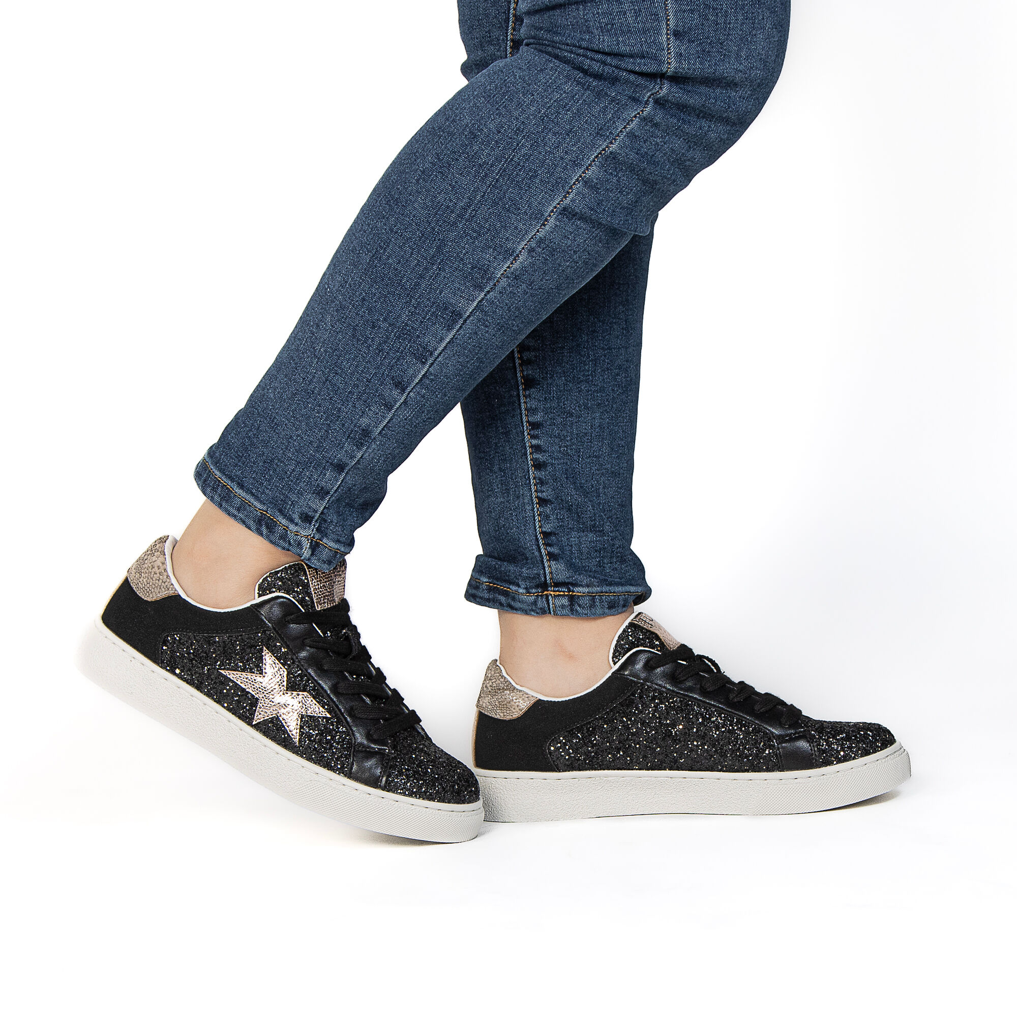 Glam – Baskets Femmes En Noir