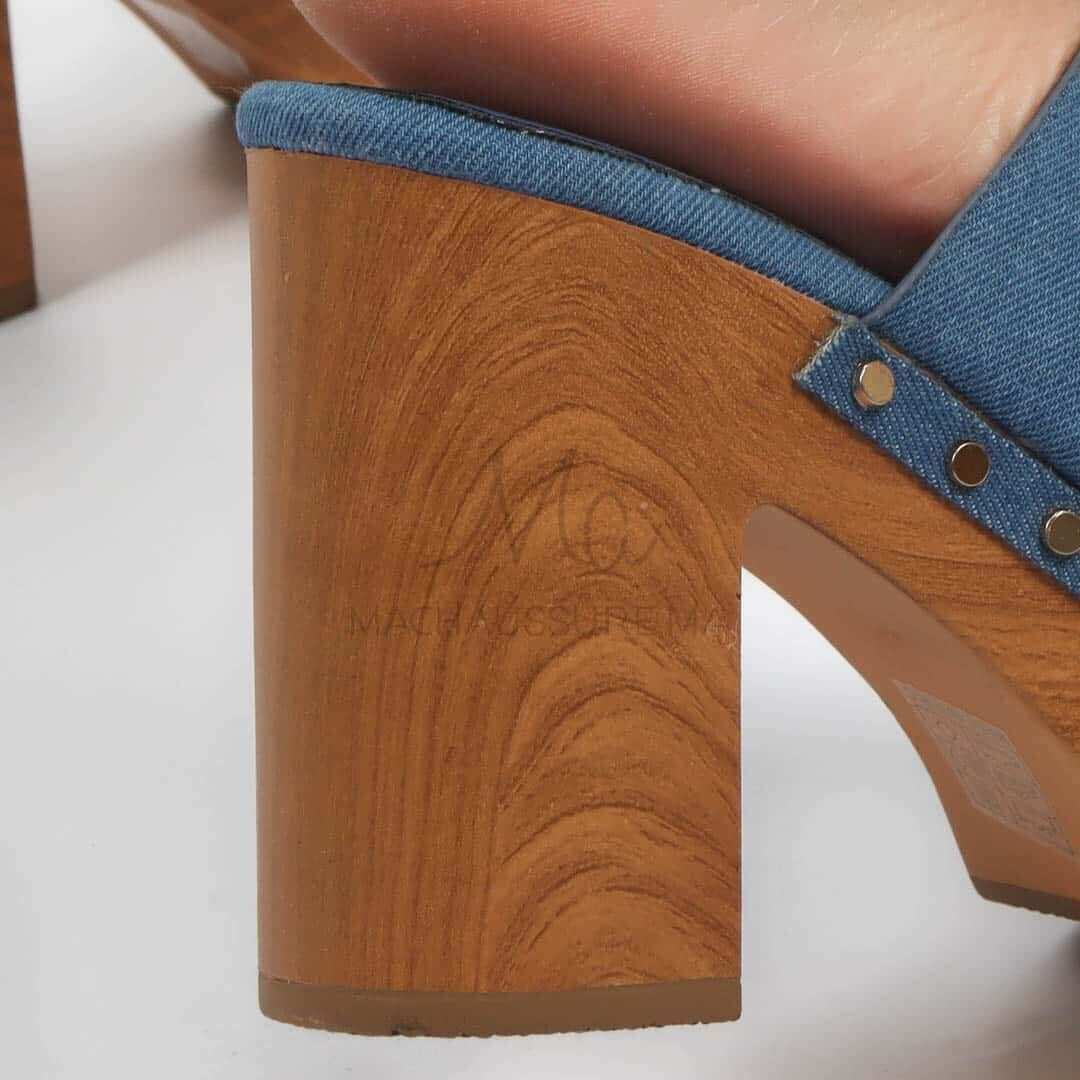 Ortensia - Sandales À Talon En Jeans thumbnail 4