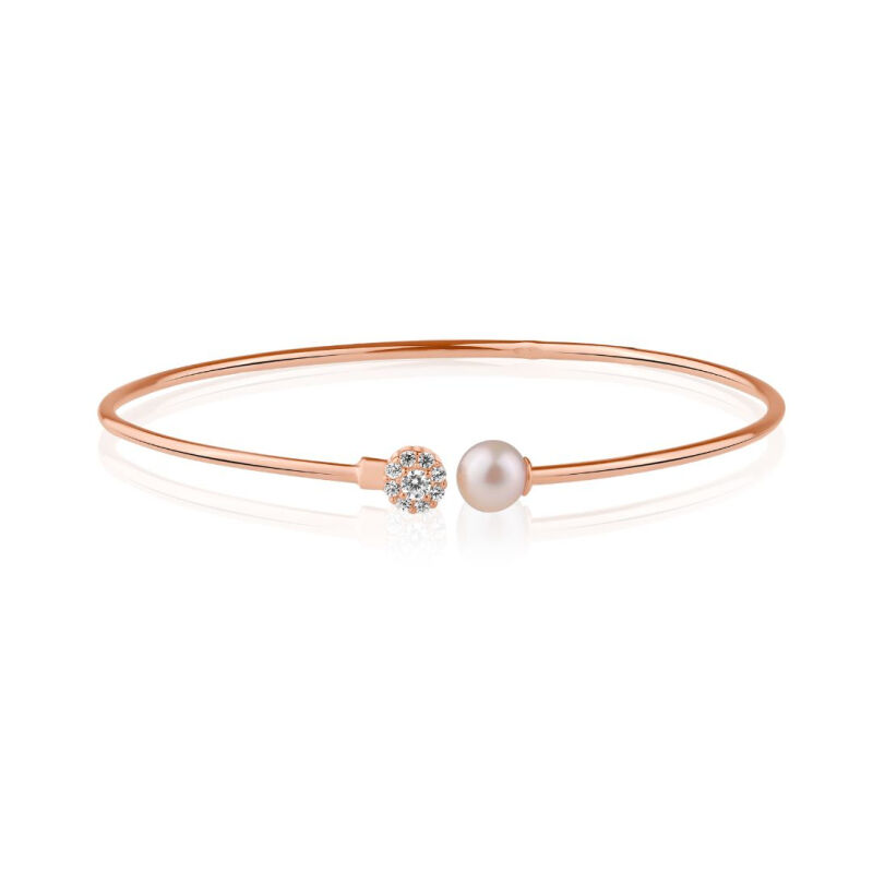 Bracelet Jonc Excellence en Argent 925 R.Gold & FWP
