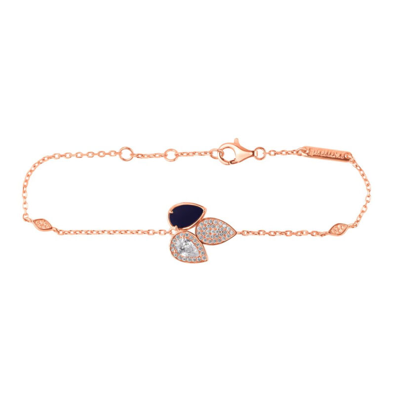 Gourmette Tulipe Argent 925 R.Gold & LPS