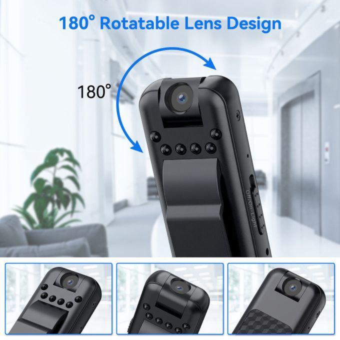 Mini Caméra HD 1080P Portable avec Enregistrement Vidéo et Audio, Vision Nocturne