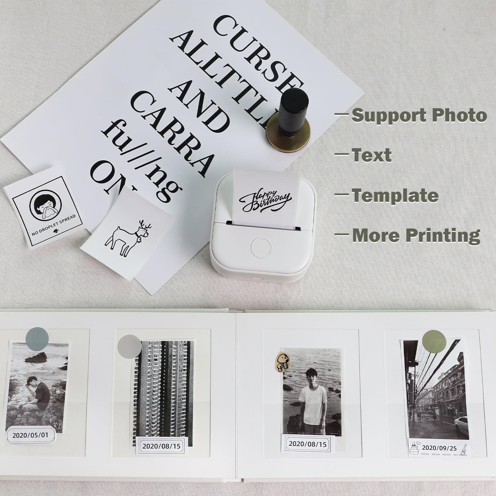 Mini-Imprimante Thermique Portable Phomemo T02 Bluetooth Sans Fil, Impression Rapide (Couleur Aléatoire) thumbnail 2