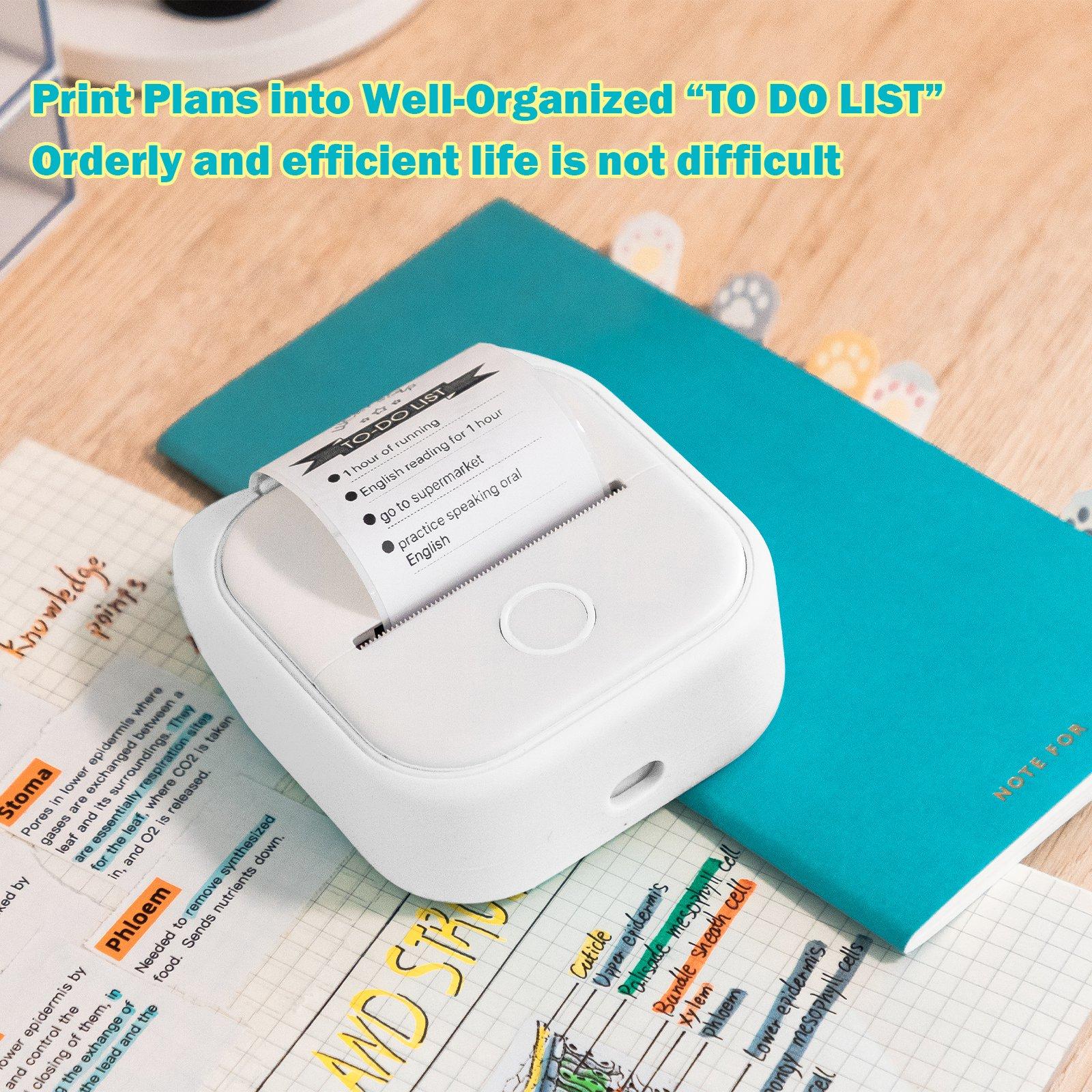 Mini-Imprimante Thermique Portable Phomemo T02 Bluetooth Sans Fil, Impression Rapide (Couleur Aléatoire) thumbnail 3