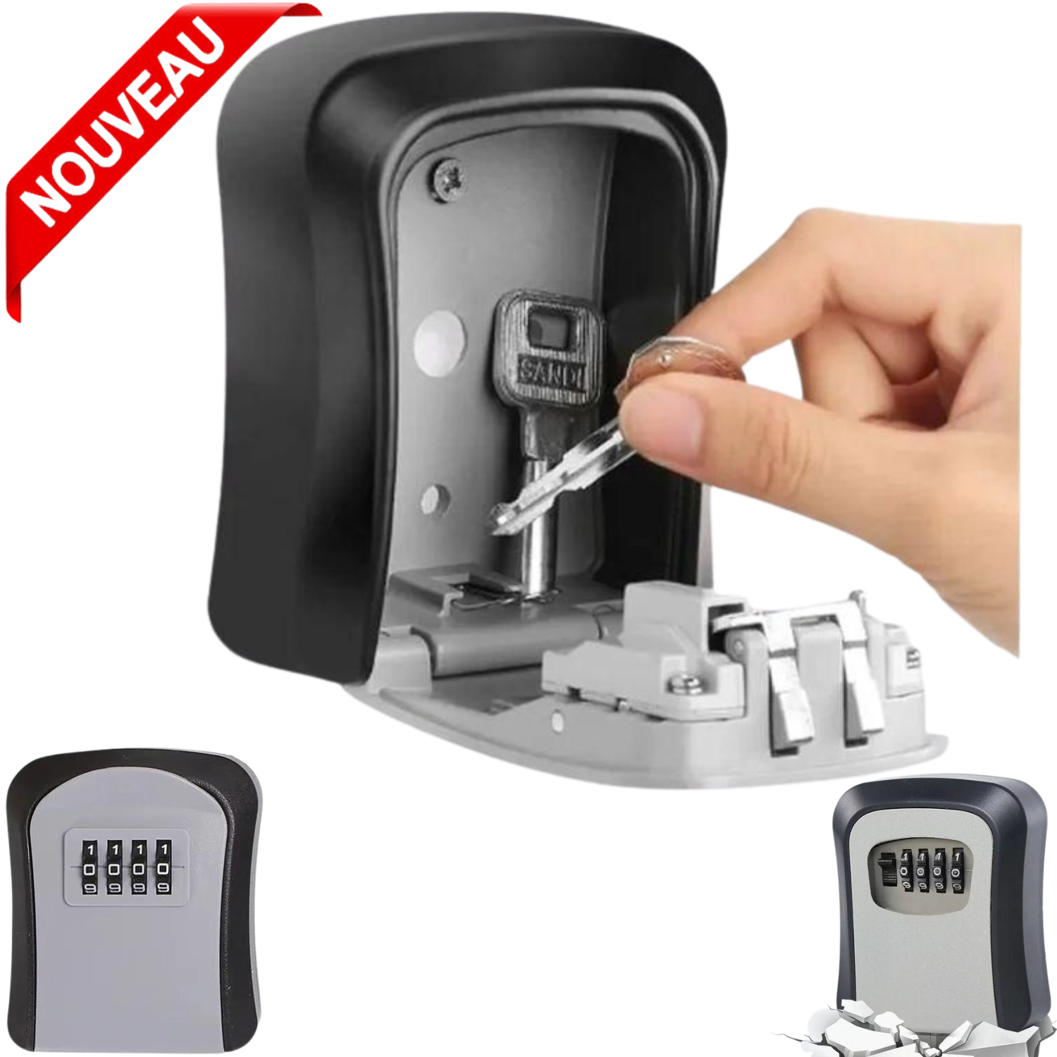 Coffre-fort Mural Étanche et Sécurisé pour Maison, (Couleur Aléatoire) thumbnail 1