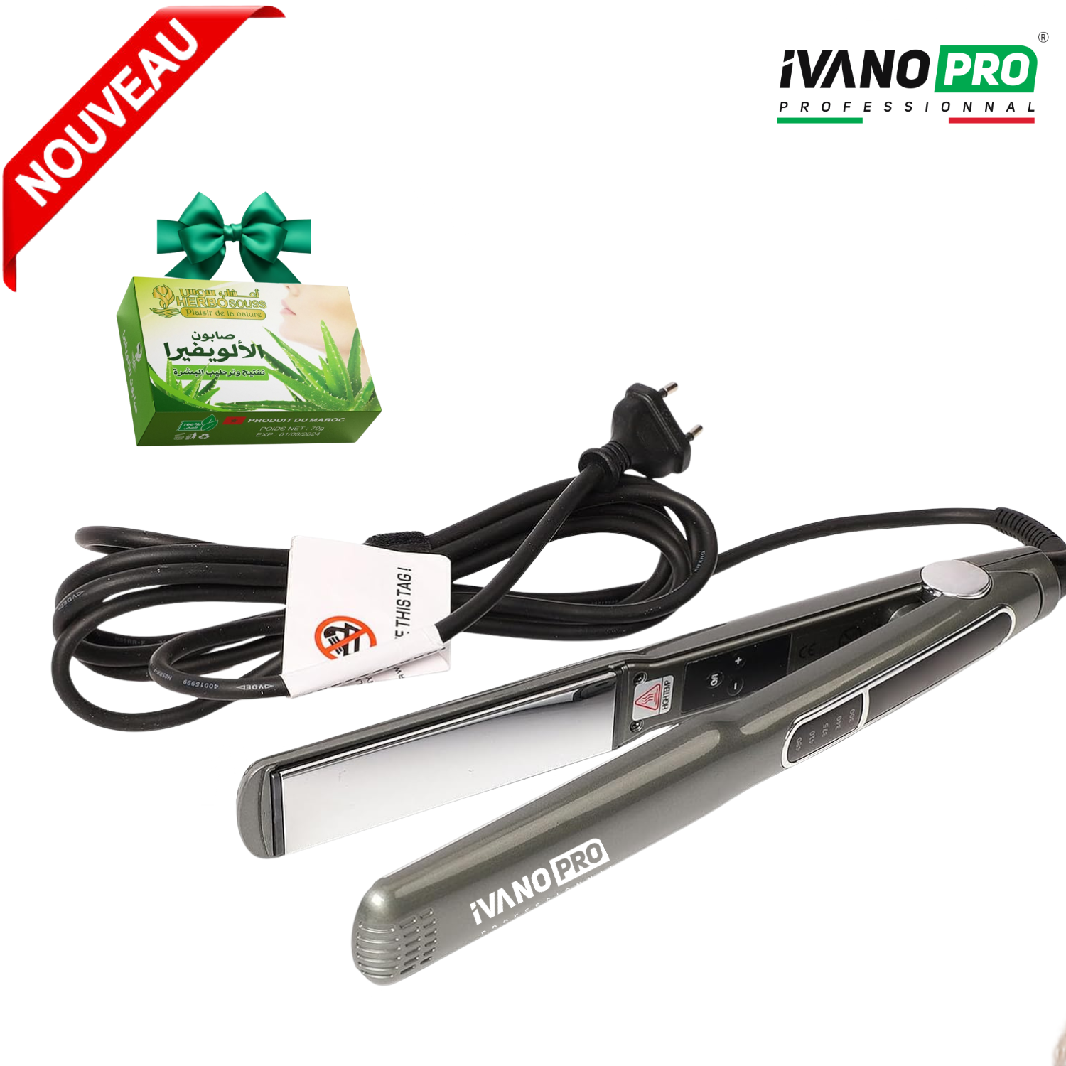 Lisseur IVO-230 Titanium 480°F – Pro Style