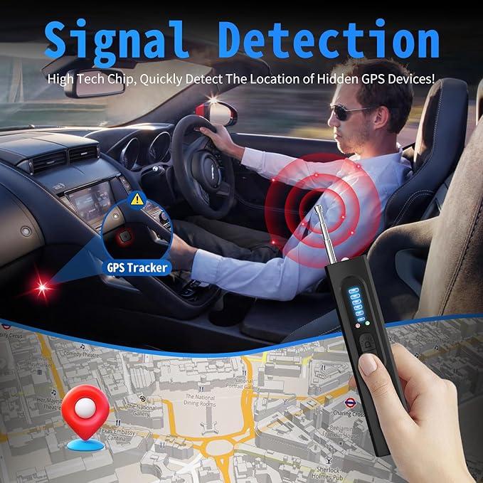 Détecteur Anti-Caméra et GPS RF pour Voiture, Hôtel et Véhicule – Scanner Micro et Lentilles