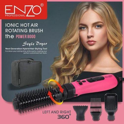 Brosse Chauffante 4 en 1 Pro 1500W Ionique EN-746B – Sèche-Cheveux et Lissage thumbnail 3