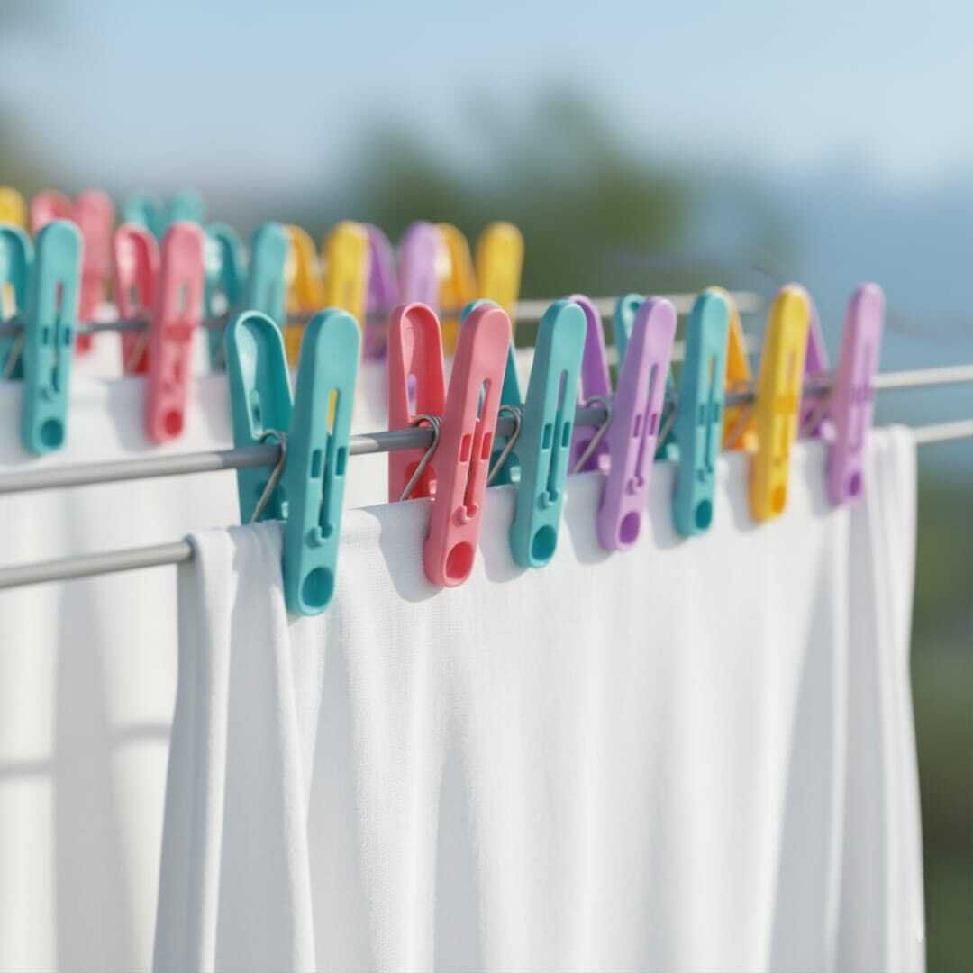 Lot de Pinces à Linge en Plastique Multicolores – Résistantes et Pratiques (50 pièces) Multicoores thumbnail 4