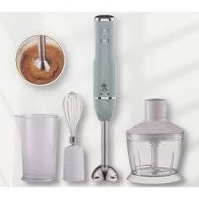 Mixeur plongeant Avec Bol Mélangeur à main 4 en 1, Moteur Très Puissant 1000W-couleurs aleatoire bleu ou noir