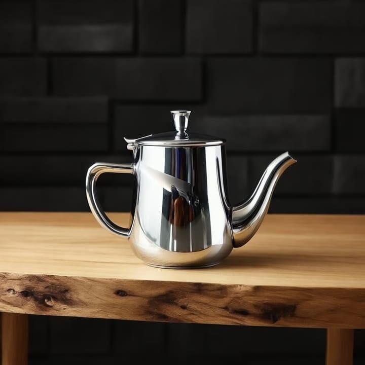 Théière En Inox Stanless - Finition Miroir - Compatible Lave-vaisselle -384 Ml thumbnail 1