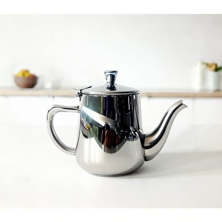 Théière En Inox Stanless - Finition Miroir - Compatible Lave-vaisselle -384 Ml thumbnail 2