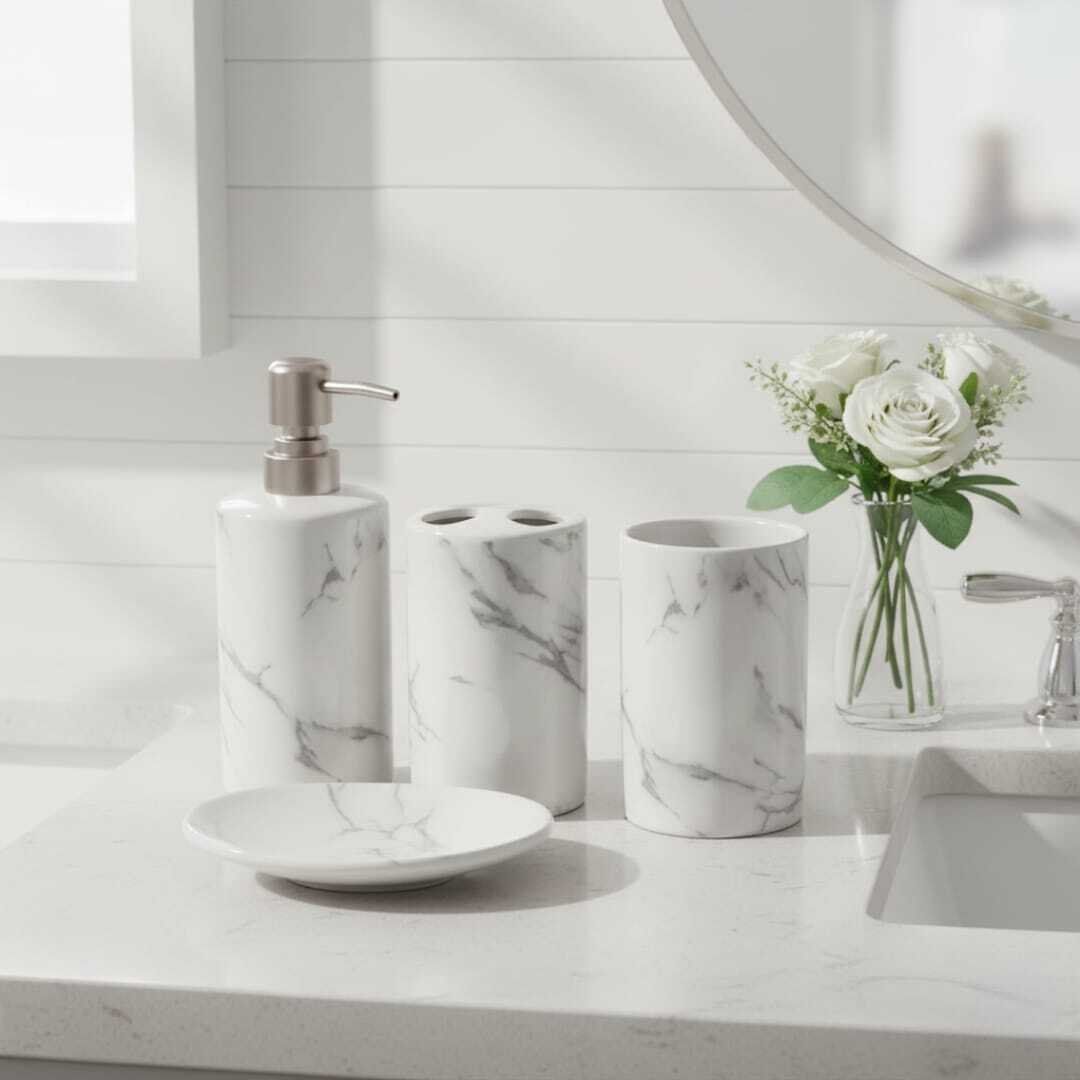 Set d’Accessoires de Salle de en porcelaine  thumbnail 2