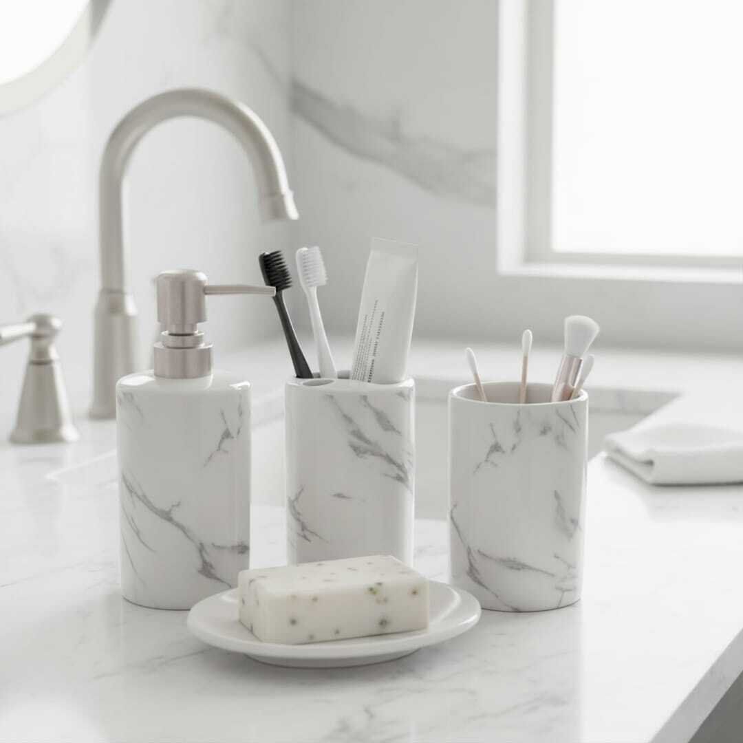 Set d’Accessoires de Salle de en porcelaine  thumbnail 3